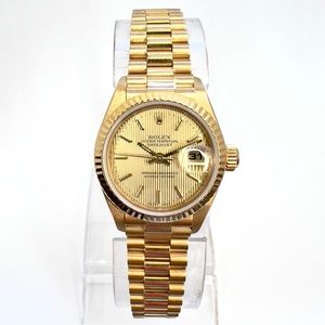 ROLEX OYSTER PERPETUAL DATEJUST Automatic 26mm 18K Yellow Gold Watch